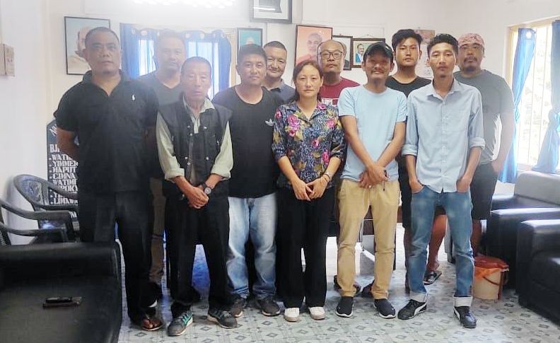 BJP Mokokchung District, Enrolment Drive Committee members along with Mandal officials/representatives after a consultative meeting on September 2.